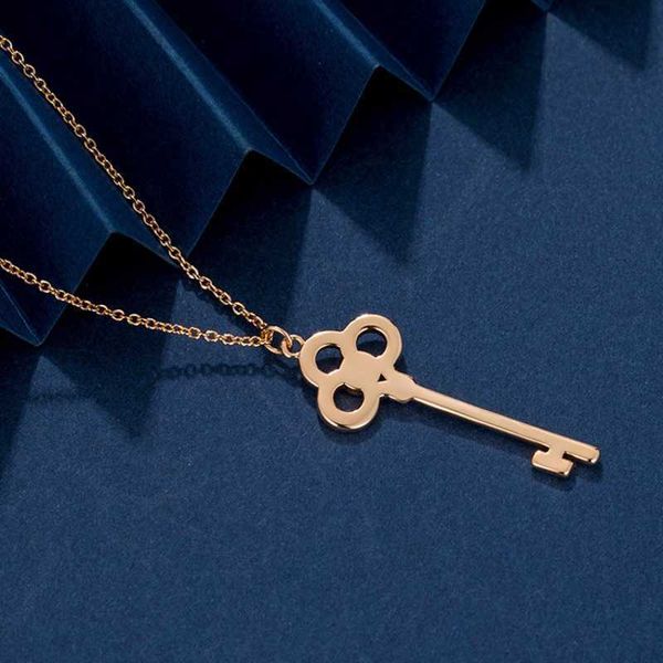 designertiffy key necklace s925 sterling silver plated 18k gold diamond heart crown full pendant collar chain, Black
designertiffy key necklace s925 sterling silver plated 18k gold diamond heart crown full pendant collar chain, Black