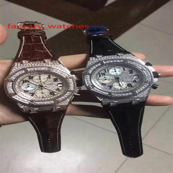 quartz diamonds watch rose gold and silver case 44mm men luxury brown black leather strap quartz design full iced out 72n, Slivery;brown
quartz diamonds watch rose gold and silver case 44mm men luxury brown black leather strap quartz design full iced out 72n, Slivery;brown