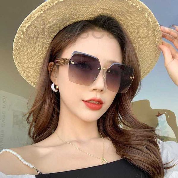 sunglasses designer women's fashion new gradient color trimmed frameless large frame glasses 3jjz, White;black
sunglasses designer women's fashion new gradient color trimmed frameless large frame glasses 3jjz, White;black