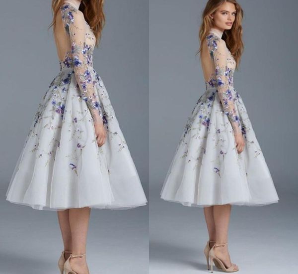 sheer high neck prom dresses fashion paolo sebastian tea length formal dresses evening gown long sleeves applique short eveni9262312, Black
sheer high neck prom dresses fashion paolo sebastian tea length formal dresses evening gown long sleeves applique short eveni9262312, Black