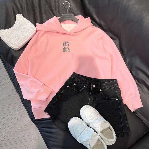 women's hoodies & sweatshirts designer girls' hooded sweater 23 early spring new letter print water diamond studded bead decoratio, Black
women's hoodies & sweatshirts designer girls' hooded sweater 23 early spring new letter print water diamond studded bead decoratio, Black
