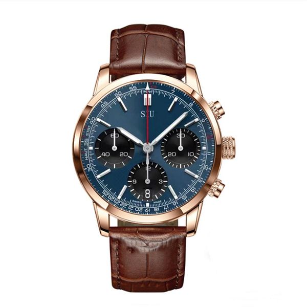 1858 42mm men's watches for business travelers urban explorers neutral wristwatch man japan vk movement quartz watch2370, Slivery;brown
1858 42mm men's watches for business travelers urban explorers neutral wristwatch man japan vk movement quartz watch2370, Slivery;brown
