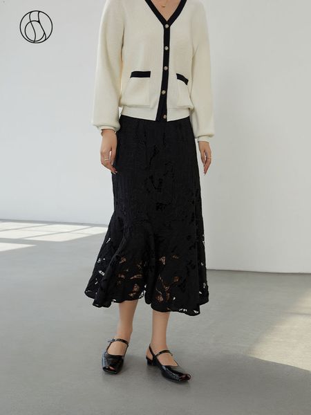 skirts dushu women hollow embroidered elegant fishtail autumn high waist temperament black skirt office lady dress 230420
skirts dushu women hollow embroidered elegant fishtail autumn high waist temperament black skirt office lady dress 230420