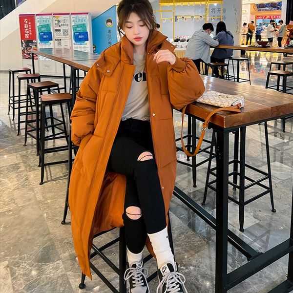 leather winter long parkas jacket for women 2022 korean loose solid parka coat women fashion hooded female winter padded warm overcoat, Black
leather winter long parkas jacket for women 2022 korean loose solid parka coat women fashion hooded female winter padded warm overcoat, Black