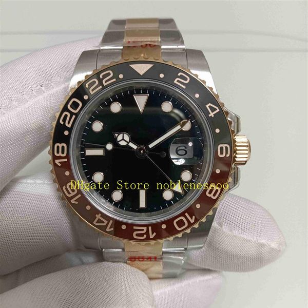 super gm factory cal 3285 movement watches men black sapphire glass 40mm rose gold ceramic bezel 904l steel bracelet sport gmf aut270t, Slivery;brown
super gm factory cal 3285 movement watches men black sapphire glass 40mm rose gold ceramic bezel 904l steel bracelet sport gmf aut270t, Slivery;brown