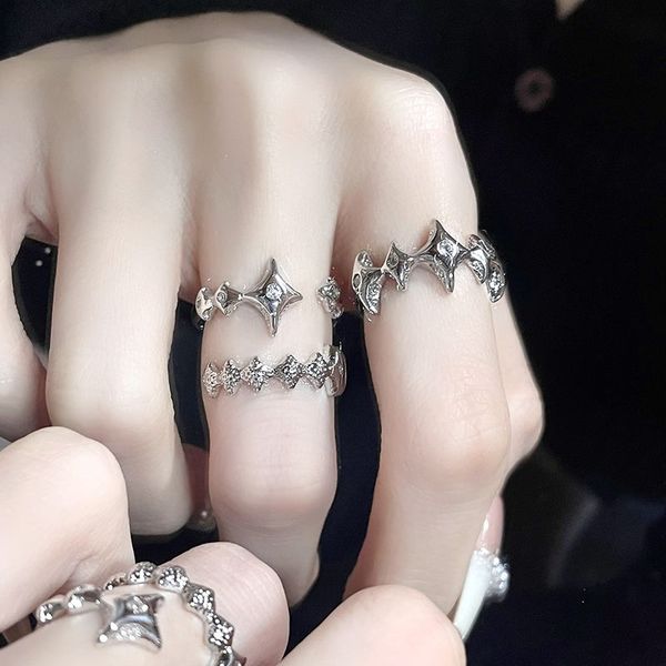 matching rings cold wind ring birthstone rings female niche design lovers buddhist monastic discipline contracted irregular character textur, Silver
matching rings cold wind ring birthstone rings female niche design lovers buddhist monastic discipline contracted irregular character textur, Silver