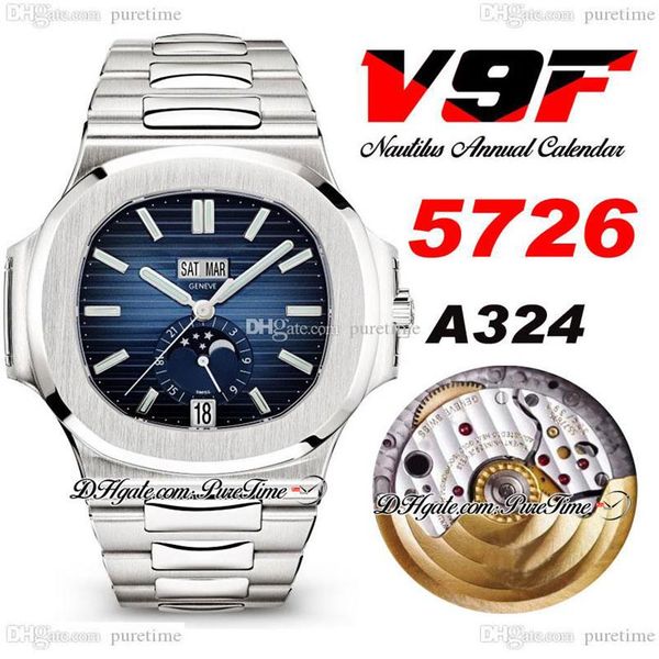 v9f 5726 annual calendar a324 automatic mens watch d-blue textured dial moon phase stainless steel bracelet super edition puretime210z, Slivery;brown
v9f 5726 annual calendar a324 automatic mens watch d-blue textured dial moon phase stainless steel bracelet super edition puretime210z, Slivery;brown