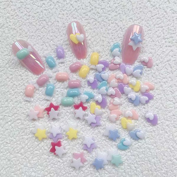 nail art decorations 50pcs duplocamadas corao resina nail art charme mixedcores se sobrepem coraesestrela strass unhas diy kawaii acessrios, Silver;gold
nail art decorations 50pcs duplocamadas corao resina nail art charme mixedcores se sobrepem coraesestrela strass unhas diy kawaii acessrios, Silver;gold