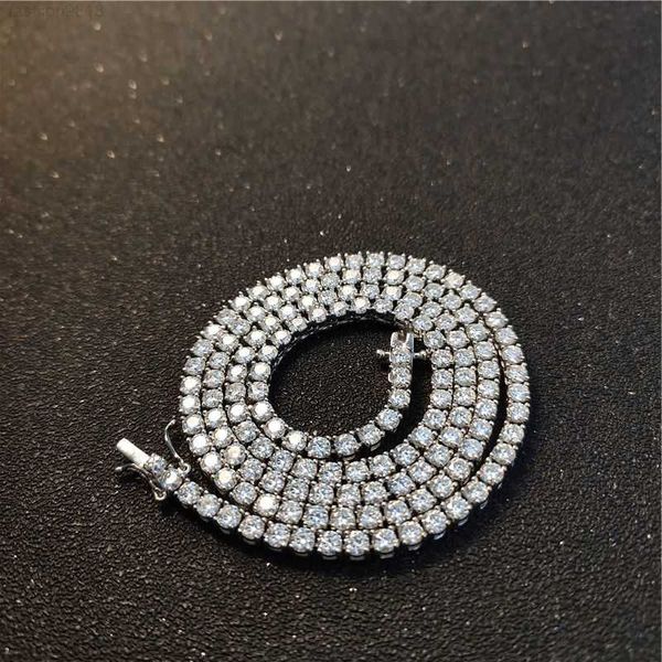 hip hop tennis choker chain iced out jewelry 3mm 4mm 5mm vvs diamond tennis chain moissanite tennis necklace, Silver
hip hop tennis choker chain iced out jewelry 3mm 4mm 5mm vvs diamond tennis chain moissanite tennis necklace, Silver