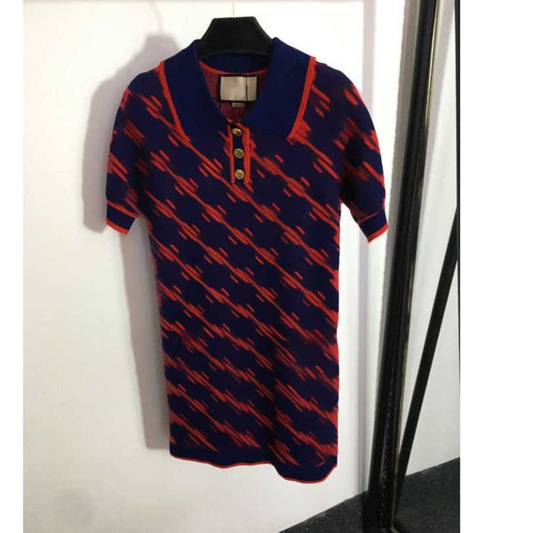 23ss womens designer clothing summer dresses women dress double g letter lapel short sleeve knitted dress womens clothing a1, Black;gray
23ss womens designer clothing summer dresses women dress double g letter lapel short sleeve knitted dress womens clothing a1, Black;gray