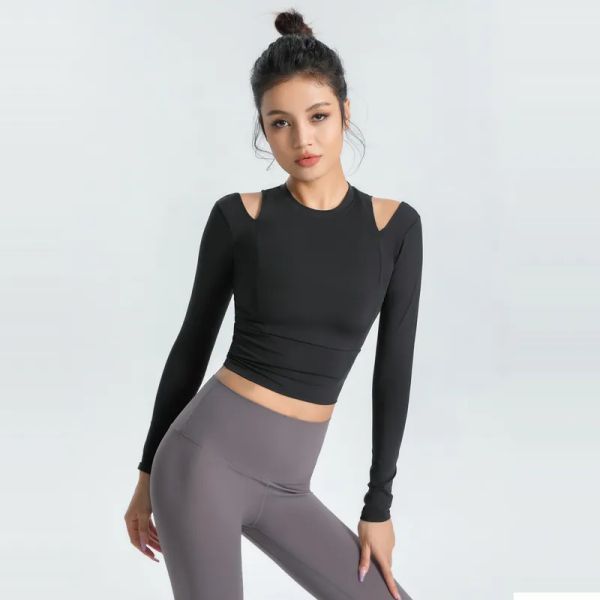 new fashion yoga t-shirt navel-exposing sports long-sleeved yoga outfits women's elasticity and thin tights quick-drying t-shirts runn, White;red
new fashion yoga t-shirt navel-exposing sports long-sleeved yoga outfits women's elasticity and thin tights quick-drying t-shirts runn, White;red