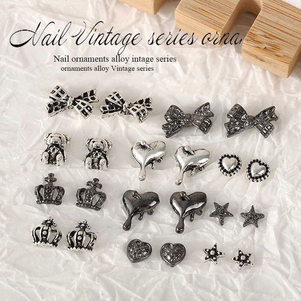 nail art decorations 10pcs chrome punk silver nail alloy jewelry retro heart star bow bear parts metal nail art charms 3d crown manicure dec, Silver;gold
nail art decorations 10pcs chrome punk silver nail alloy jewelry retro heart star bow bear parts metal nail art charms 3d crown manicure dec, Silver;gold