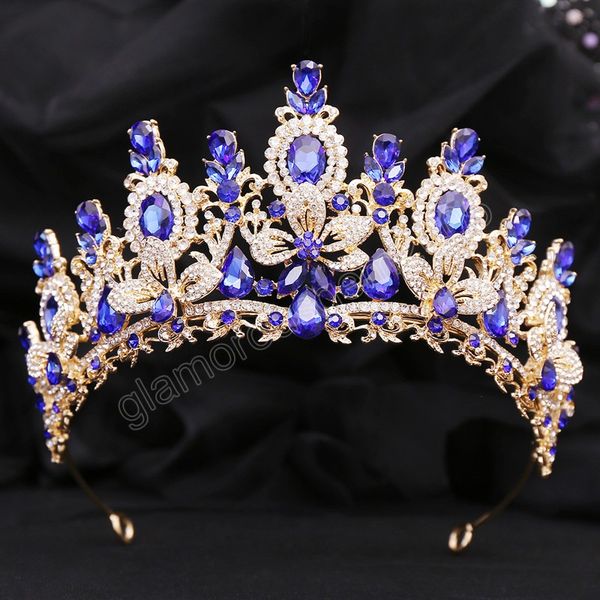 luxury women green blue red white crystal flower tiara crown wedding party elegant bridal bride crown hair accessories, White;golden
luxury women green blue red white crystal flower tiara crown wedding party elegant bridal bride crown hair accessories, White;golden