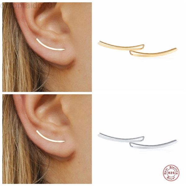 aide 925 sterling silver smooth long line ear climber d earrings for women minimalist ear crawlers ds piercing jewelry l220810192n, Golden;silver
aide 925 sterling silver smooth long line ear climber d earrings for women minimalist ear crawlers ds piercing jewelry l220810192n, Golden;silver