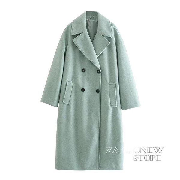 fur zaahonew 2022 autumn winter women vintage green warm wool coat female casual pocket long overcoats ladies outwear, Black
fur zaahonew 2022 autumn winter women vintage green warm wool coat female casual pocket long overcoats ladies outwear, Black