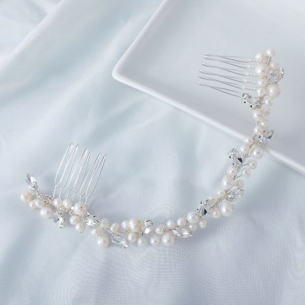 bridal long comb hair vine wedding hair jewelry handmade women headpiece freshwater pearls silver color
bridal long comb hair vine wedding hair jewelry handmade women headpiece freshwater pearls silver color