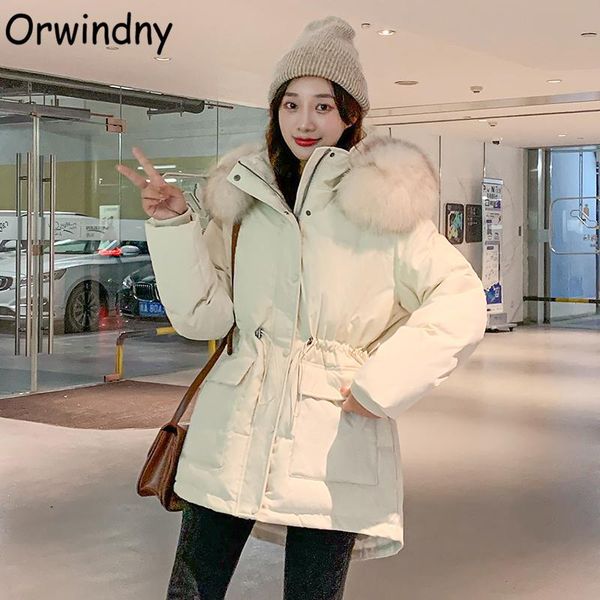 leather orwindny 2022 jackets women hooded winter coats slim fashion cotton padded clothing with big pockets solid zipper warm parkas, Black
leather orwindny 2022 jackets women hooded winter coats slim fashion cotton padded clothing with big pockets solid zipper warm parkas, Black