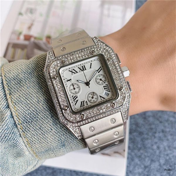 men watches all dial work luxury leisure sports brand men's wristband fashion stainless steel quartz watch for man and women292j, Slivery;brown
men watches all dial work luxury leisure sports brand men's wristband fashion stainless steel quartz watch for man and women292j, Slivery;brown