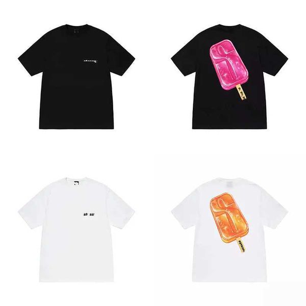 23 new stusys short sleeve t-shirt for men and women couples chesterfield cotton half sleeve ice cream popsicle halo size 8 ball, White;black
23 new stusys short sleeve t-shirt for men and women couples chesterfield cotton half sleeve ice cream popsicle halo size 8 ball, White;black