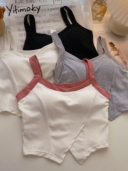 t-shirt yitimoky blended tank for women backless 2022 summer short camis oneck crop halter casual clothing streetwear, White
t-shirt yitimoky blended tank for women backless 2022 summer short camis oneck crop halter casual clothing streetwear, White