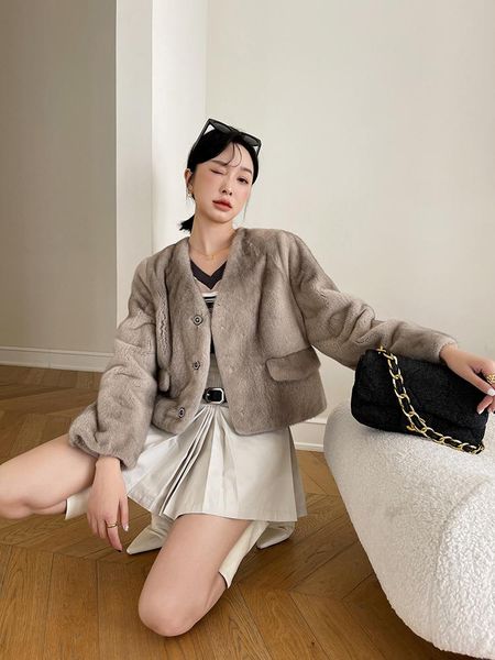 fur hdhohr 2022 new natural mink fur coats women real mink fur coats outwear park with fur female warm winter jacket, Black
fur hdhohr 2022 new natural mink fur coats women real mink fur coats outwear park with fur female warm winter jacket, Black