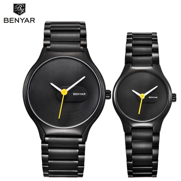 benyar couple watch set waterproof full steel fashion casual men watches brand luxury business male quartz watch clock2730, Slivery;brown
benyar couple watch set waterproof full steel fashion casual men watches brand luxury business male quartz watch clock2730, Slivery;brown