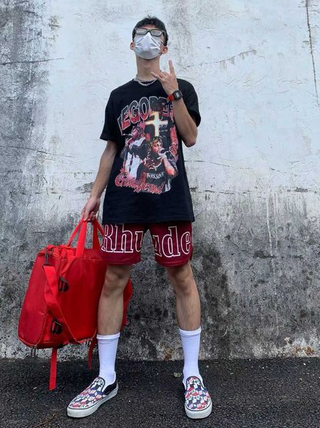 designer clothing short casual rhude trendy shorts men's quarter up basketball pants quick dried high street sports casual pants couple, White;black
designer clothing short casual rhude trendy shorts men's quarter up basketball pants quick dried high street sports casual pants couple, White;black