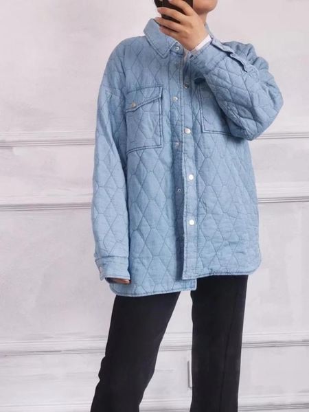 leather coat women winter jacket shirtstyle cottonpadded jacket coat solid color lapel singlebreasted pocket long cotton coat parkas, Black
leather coat women winter jacket shirtstyle cottonpadded jacket coat solid color lapel singlebreasted pocket long cotton coat parkas, Black