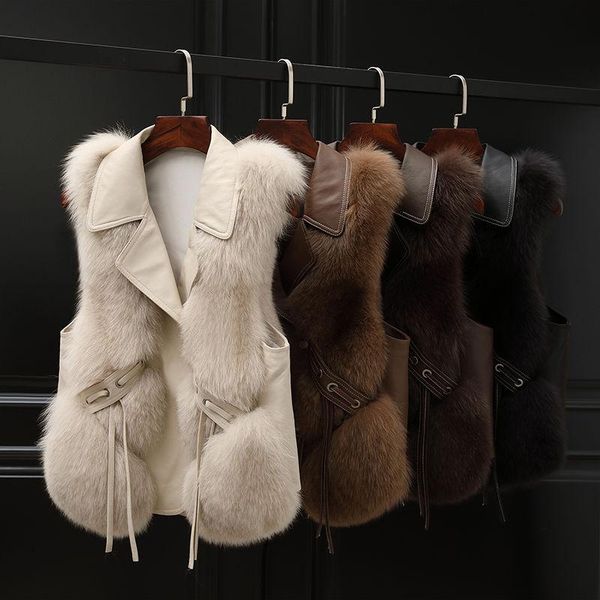 vests women's vest 2022 autumn and winter new short fur coat young style, Black;white
vests women's vest 2022 autumn and winter new short fur coat young style, Black;white