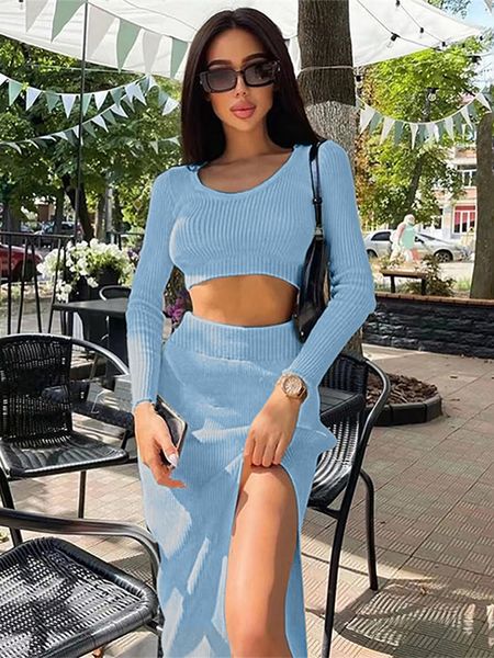 two piece dress habbris fall solid ribbed 2 two piece sets fall outfit for women long sleeve o neck crop and skirt sets female 230421, White
two piece dress habbris fall solid ribbed 2 two piece sets fall outfit for women long sleeve o neck crop and skirt sets female 230421, White