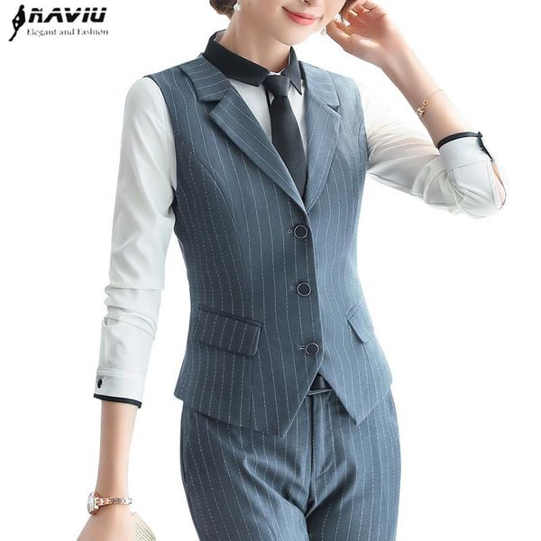 vests naviu new fashion business women stripe vest slim v neck formal office ladies coat work wear uniforms, Black;white
vests naviu new fashion business women stripe vest slim v neck formal office ladies coat work wear uniforms, Black;white