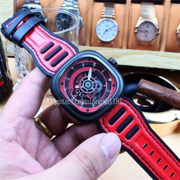 fashion mens classic watch seven automatic hollow mechanical casual man friday watches genuine leather square wristwatch montres r303f, Slivery;brown
fashion mens classic watch seven automatic hollow mechanical casual man friday watches genuine leather square wristwatch montres r303f, Slivery;brown