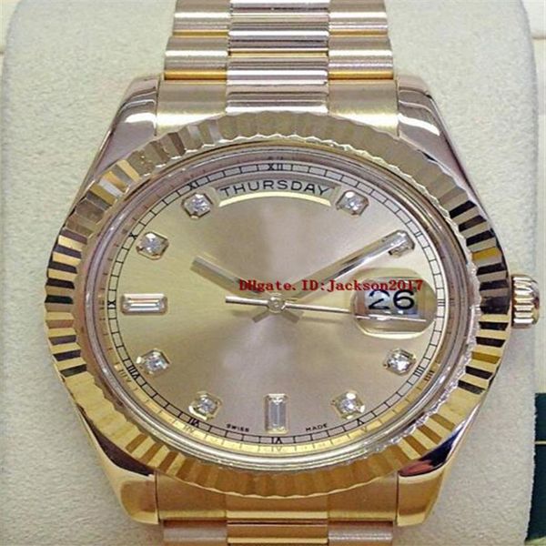 original box certificate mens watches ii 218238 champagne diamond dial 41mm asia 2813 movement automatic292c, Slivery;brown
original box certificate mens watches ii 218238 champagne diamond dial 41mm asia 2813 movement automatic292c, Slivery;brown