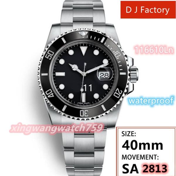 dj factory mens watches ceramic bezel 116610 men stainless steel strap automatic mechanical watch 2813 movement wristw245b, Slivery;brown
dj factory mens watches ceramic bezel 116610 men stainless steel strap automatic mechanical watch 2813 movement wristw245b, Slivery;brown