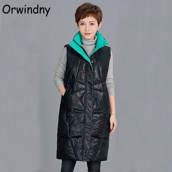 vests orwindny winter vest women long stand collar thick warm waistcoat fashion loose sleeveless jacket coat snow wear s3xl, Black;white
vests orwindny winter vest women long stand collar thick warm waistcoat fashion loose sleeveless jacket coat snow wear s3xl, Black;white