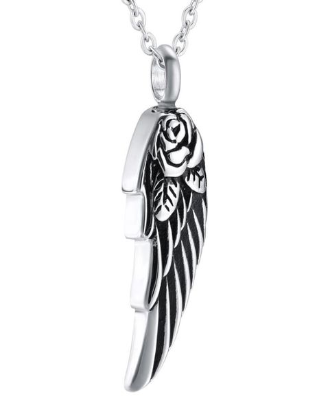 angel wing with rose cremation urn pendant necklace stainless steel ash pendant memorial keepsake cremation jewelry5034783, Silver
angel wing with rose cremation urn pendant necklace stainless steel ash pendant memorial keepsake cremation jewelry5034783, Silver