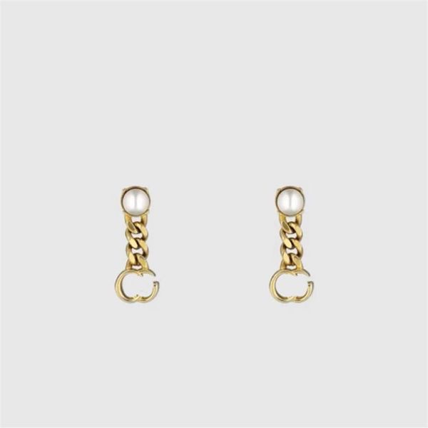 retro golden earring for women designer jewelry womens pearl earrings classic letter g earrings designers luxury ear stud wedding 2342, Silver
retro golden earring for women designer jewelry womens pearl earrings classic letter g earrings designers luxury ear stud wedding 2342, Silver