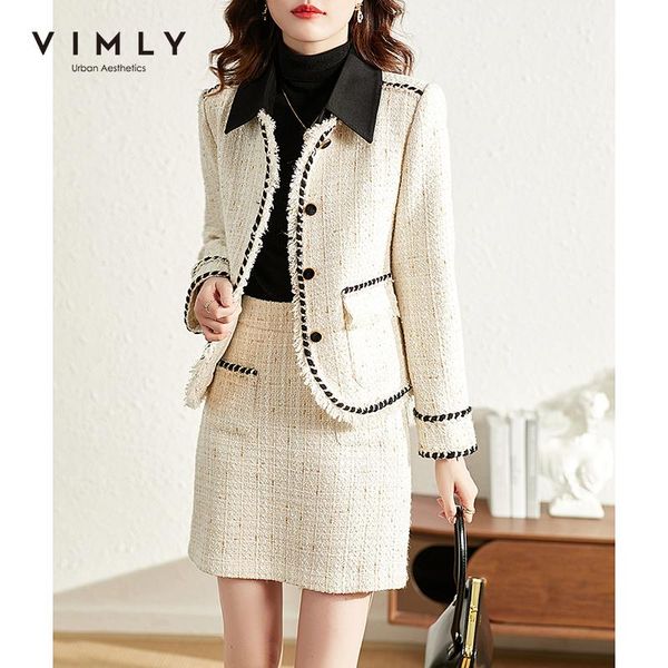 pants vimly winter short blazer elegant office lady tweed coat high waist aline mini skirt retro female two piece suit jacket v0217, White
pants vimly winter short blazer elegant office lady tweed coat high waist aline mini skirt retro female two piece suit jacket v0217, White