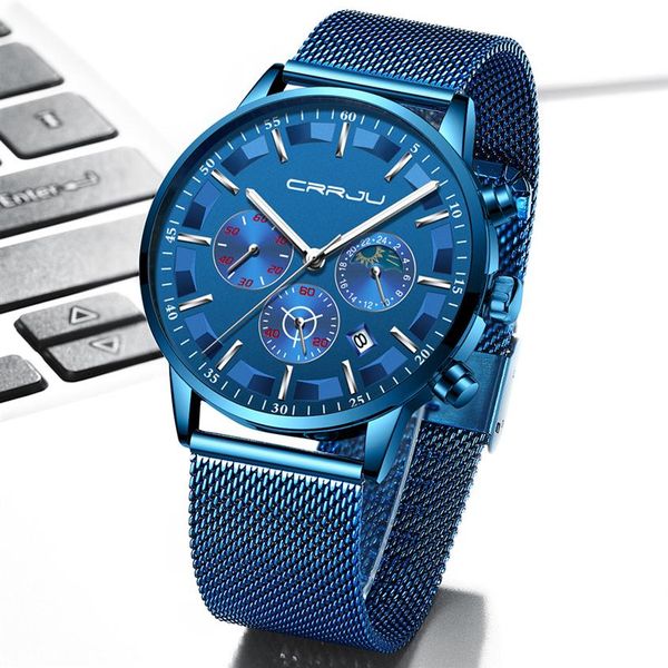 mens quartz watches crrju luxury full steel men's wristwatches date clock military waterproof chronograph relogio masculino268t, Slivery;brown
mens quartz watches crrju luxury full steel men's wristwatches date clock military waterproof chronograph relogio masculino268t, Slivery;brown
