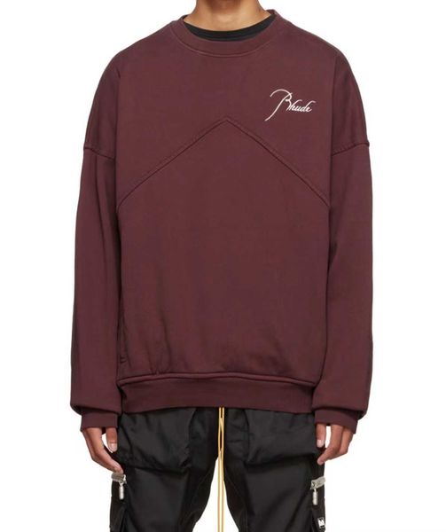 designer clothing hoodies sweatshirts rhude slogan embroidered round neck plush sweater men women loose size round neck pullover pure cotton, Black
designer clothing hoodies sweatshirts rhude slogan embroidered round neck plush sweater men women loose size round neck pullover pure cotton, Black