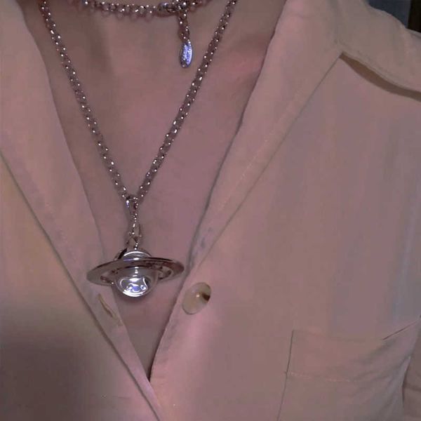 designer vivians necklace the western empress dowager glass beads stereoscopic saturn necklace for women's senior minority design neckl, Silver
designer vivians necklace the western empress dowager glass beads stereoscopic saturn necklace for women's senior minority design neckl, Silver