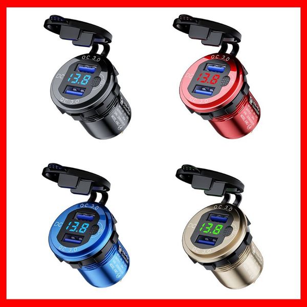 12v/24v aluminum qc3.0 dual usb car charger fast charge with voltmeter switch n0hc car-charge car-charger car charging quick charge ship
12v/24v aluminum qc3.0 dual usb car charger fast charge with voltmeter switch n0hc car-charge car-charger car charging quick charge ship