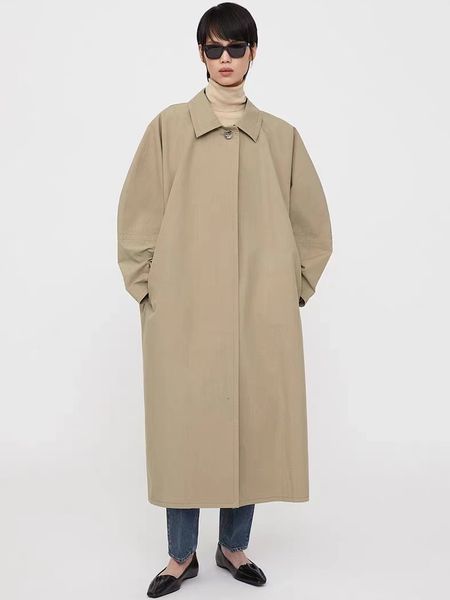 women's trench coats original toteme rounded silhouette deconstructed minimalist midlength cotton bat sleeve office lady 230421, Tan;black
women's trench coats original toteme rounded silhouette deconstructed minimalist midlength cotton bat sleeve office lady 230421, Tan;black