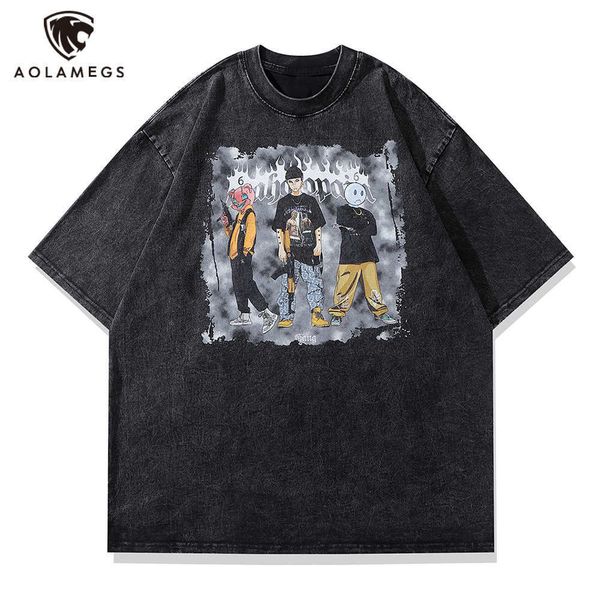 men's t-shirts men's hip hop washed tshirt retro cool boys graphic print tshirt summer casual oversized tees harajuku streetwear, White;black
men's t-shirts men's hip hop washed tshirt retro cool boys graphic print tshirt summer casual oversized tees harajuku streetwear, White;black
