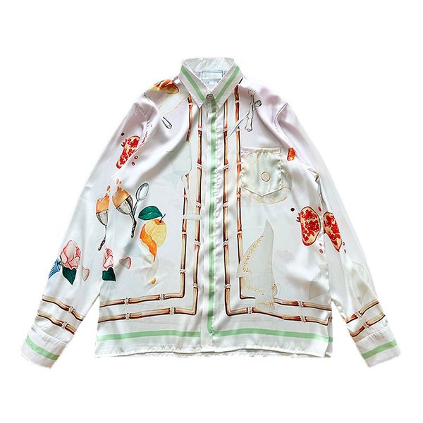 2023 latest luxury designer shirt fashion printing design european size loose version of mens casual long sleeved shirt, White;black
2023 latest luxury designer shirt fashion printing design european size loose version of mens casual long sleeved shirt, White;black