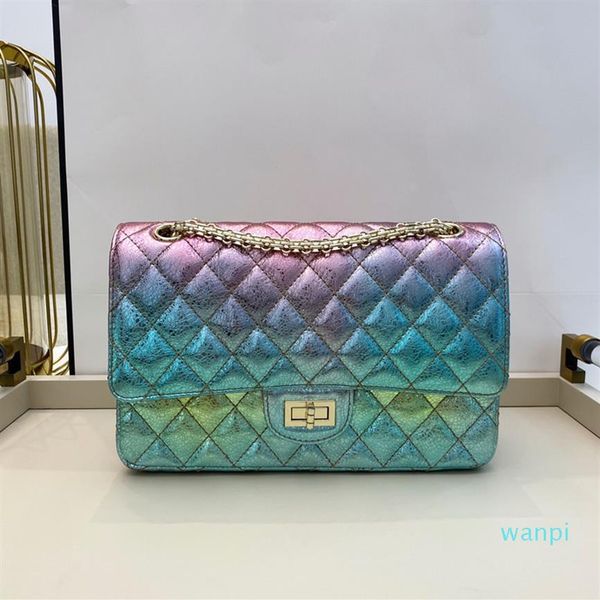 designer- women bags lady chain bag rainbow gradient metallic color shoulder bag leather handbag273w
designer- women bags lady chain bag rainbow gradient metallic color shoulder bag leather handbag273w
