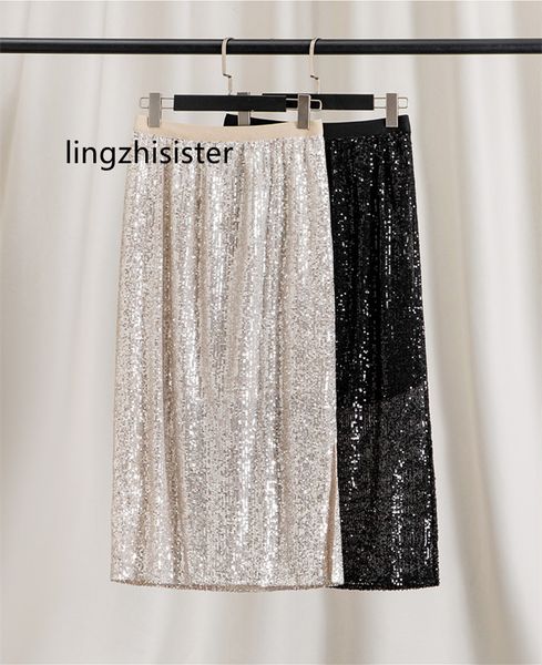 skirt silver black sequins high waist bud shining s irregular slim ankle length solid color fashion 230420
skirt silver black sequins high waist bud shining s irregular slim ankle length solid color fashion 230420