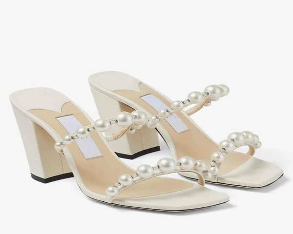 summer famous amara sandals shoes women mules slippers faux pearlembellished strap leather pumps luxury brands lady high heels 7073097, Black 
summer famous amara sandals shoes women mules slippers faux pearlembellished strap leather pumps luxury brands lady high heels 7073097, Black