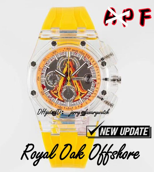 apf factory luxury men's watch artist bada warrior sunshine yellow 44mm. true function 3126 integrated mechanical movement, Slivery;brown
apf factory luxury men's watch artist bada warrior sunshine yellow 44mm. true function 3126 integrated mechanical movement, Slivery;brown