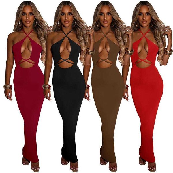 spring and dress summer womens clothing solid color cross halter cutout, Black;gray
spring and dress summer womens clothing solid color cross halter cutout, Black;gray